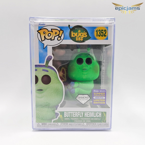 Loungefly SDCC LE Disney A Bug's Life Mini Backpack Bag and Heimlich Pop Bundle - Picture 9 of 10